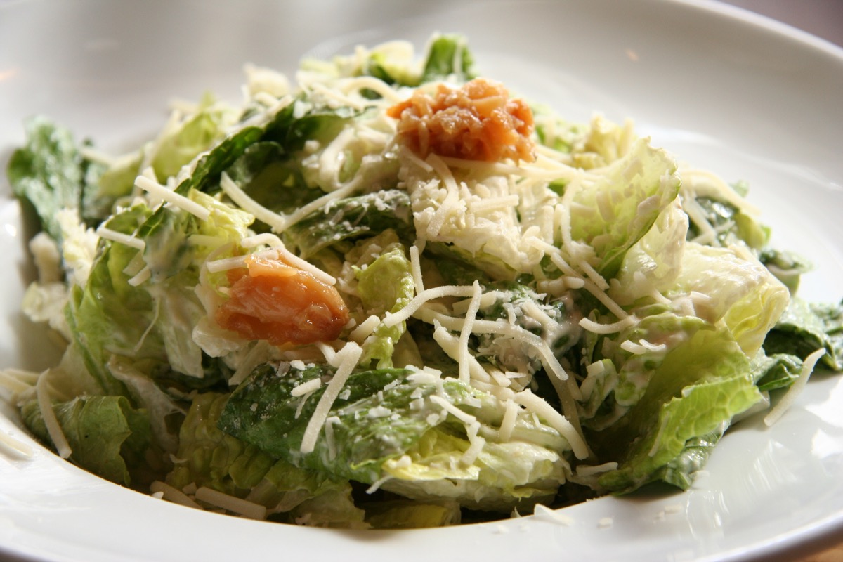 Caesar salad with parmesan