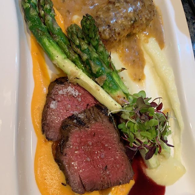 Filet mignon sliced for the group